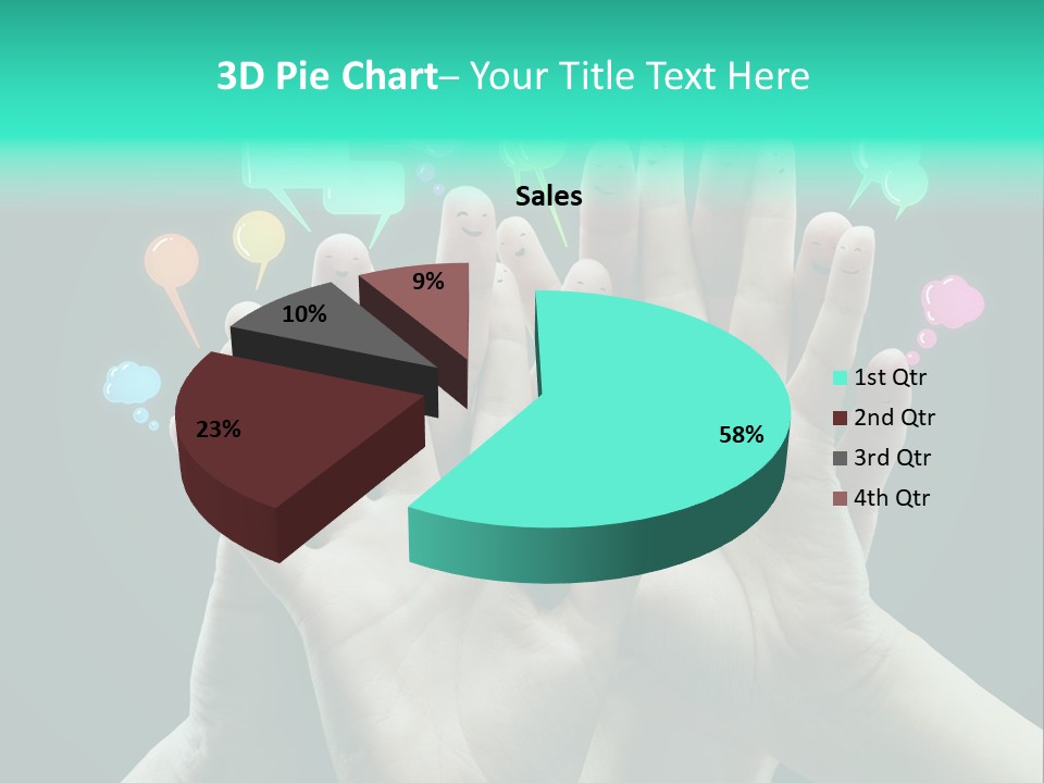 Partnership Variegated Sign PowerPoint Template