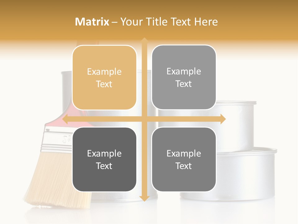 Bright Background Brush PowerPoint Template