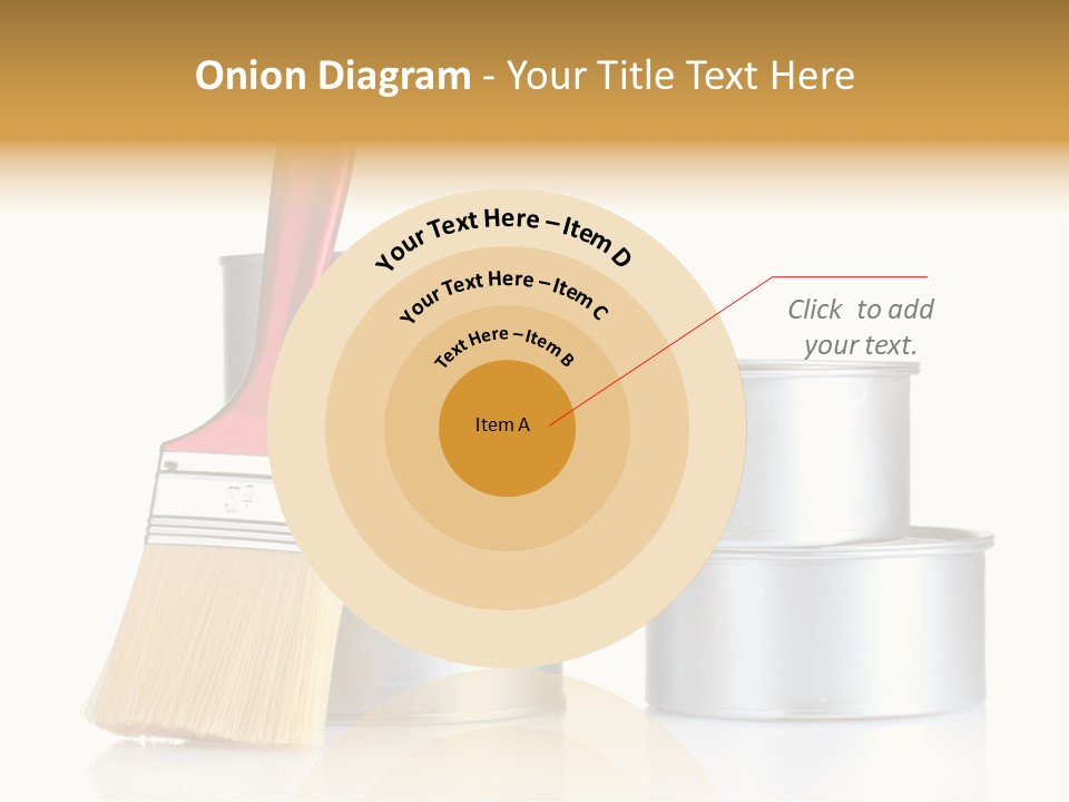 Bright Background Brush PowerPoint Template