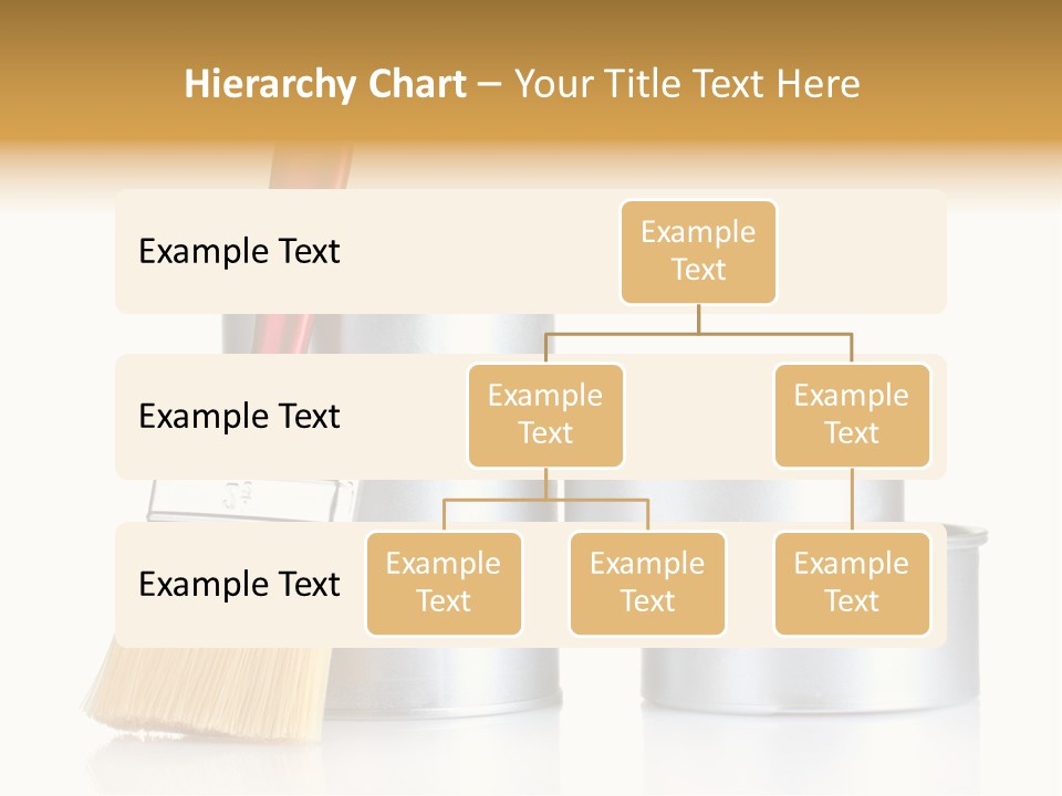 Bright Background Brush PowerPoint Template