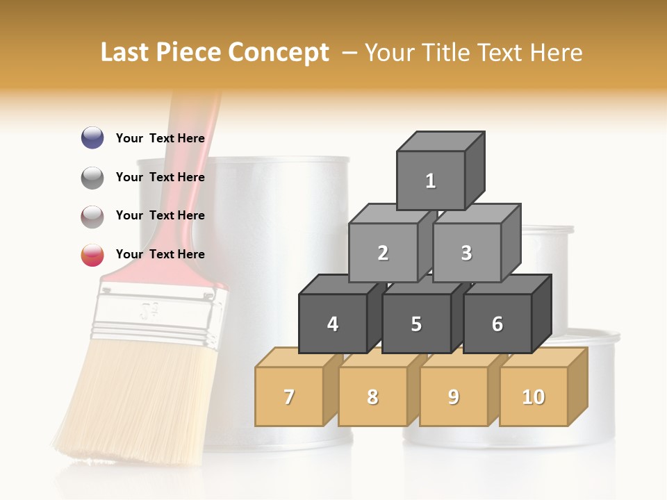 Bright Background Brush PowerPoint Template