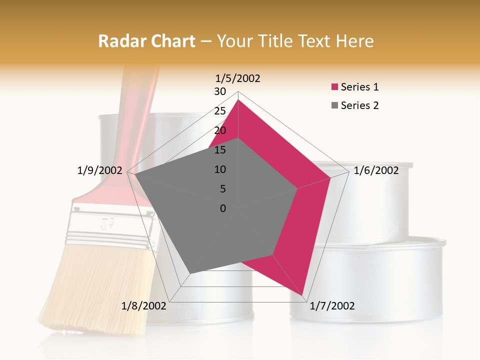 Bright Background Brush PowerPoint Template
