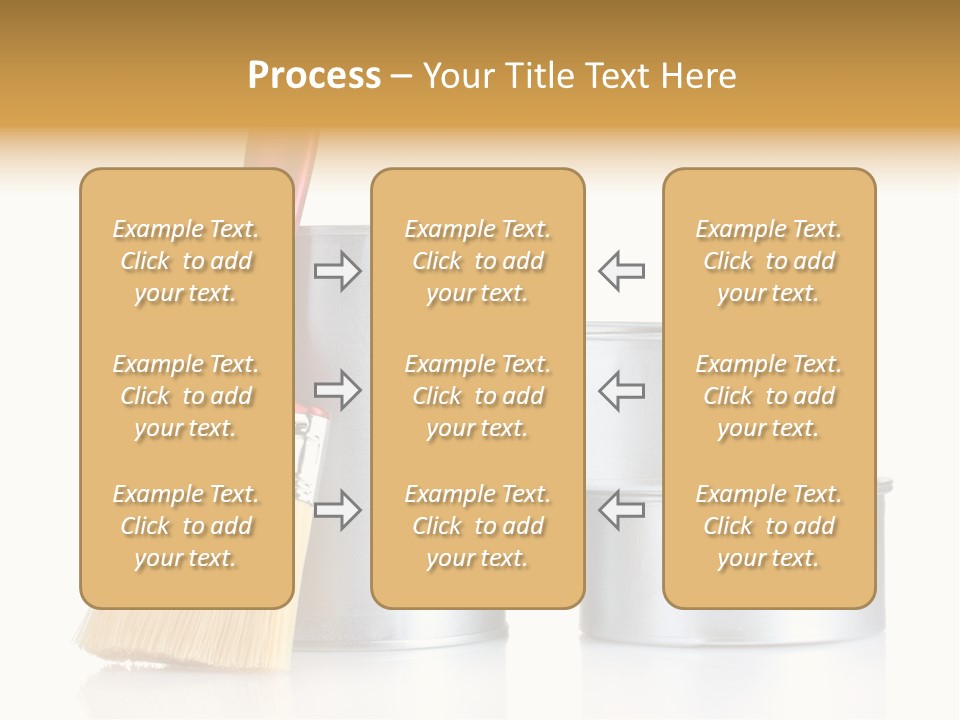 Bright Background Brush PowerPoint Template