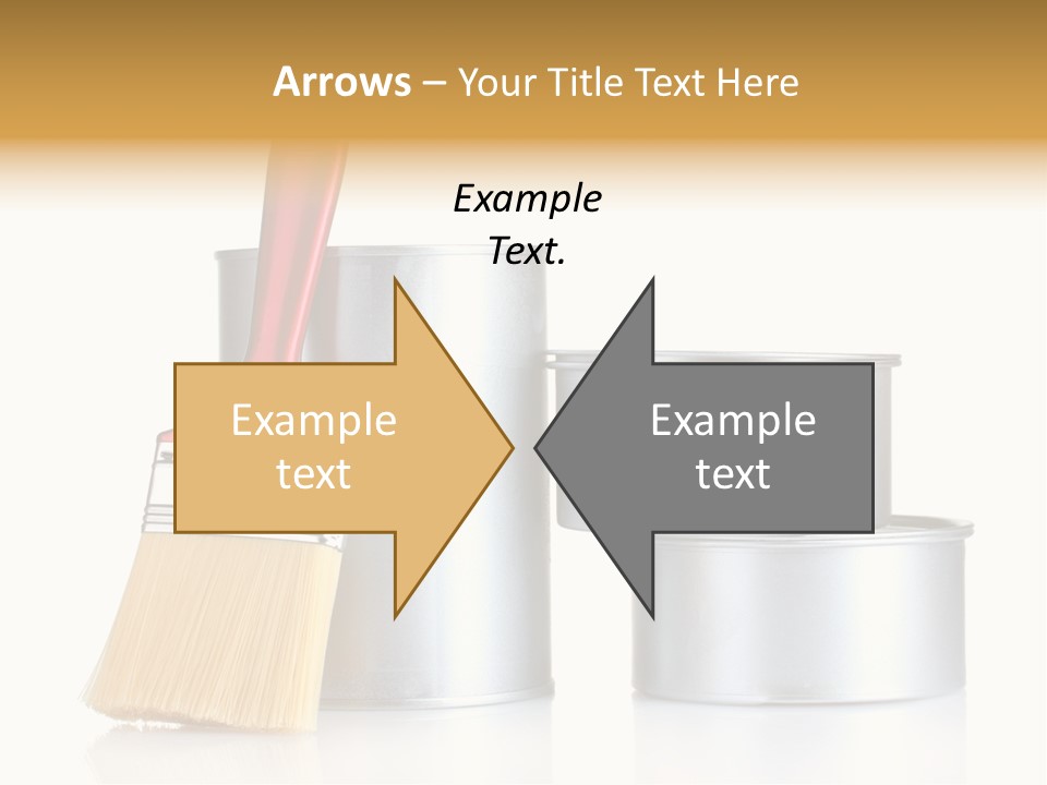 Bright Background Brush PowerPoint Template