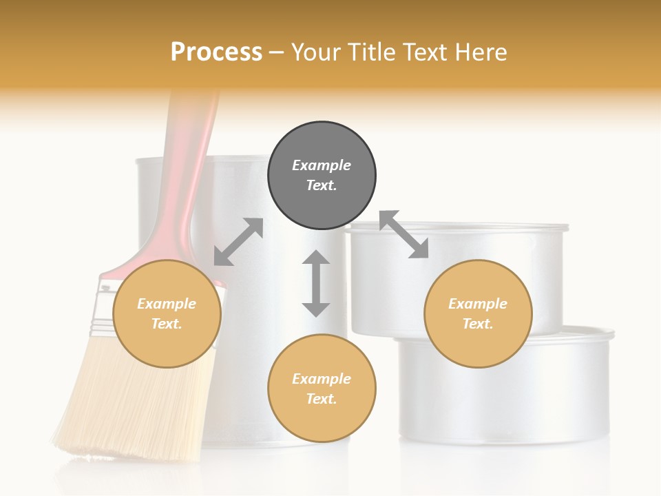 Bright Background Brush PowerPoint Template