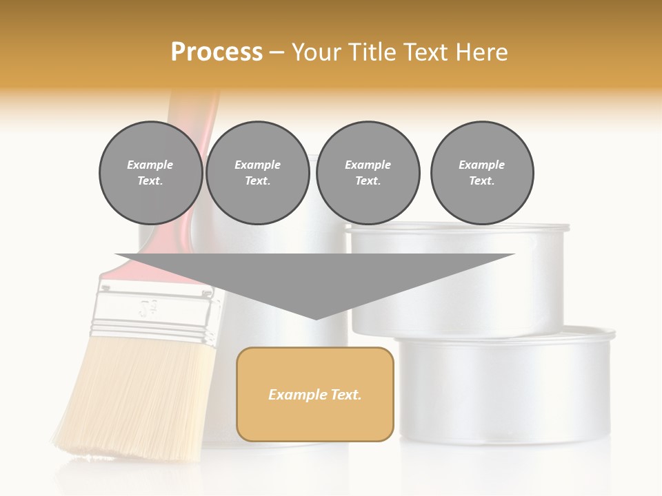 Bright Background Brush PowerPoint Template