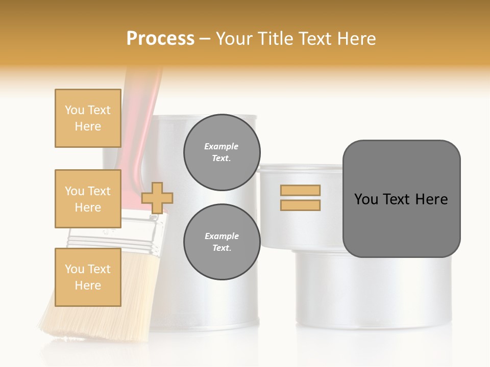 Bright Background Brush PowerPoint Template