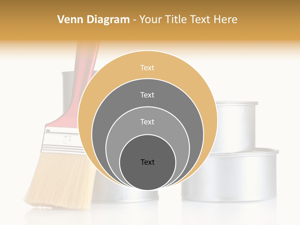 Bright Background Brush PowerPoint Template