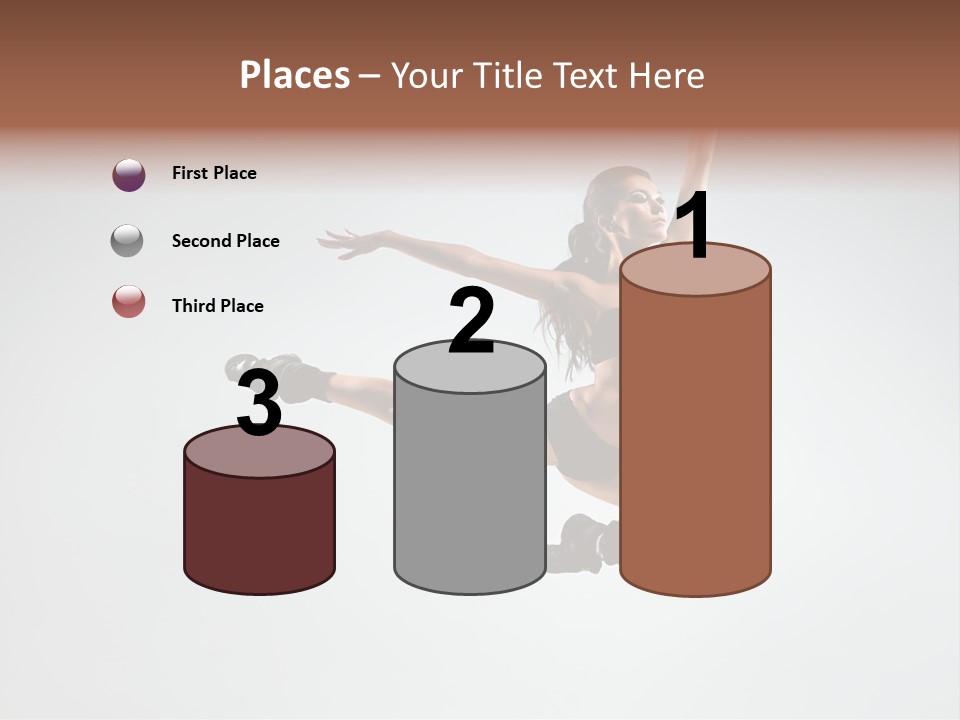 Young Gymna Tic Female PowerPoint Template