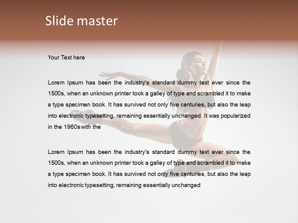 Young Gymna Tic Female PowerPoint Template