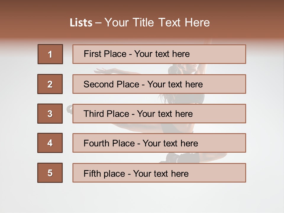 Young Gymna Tic Female PowerPoint Template
