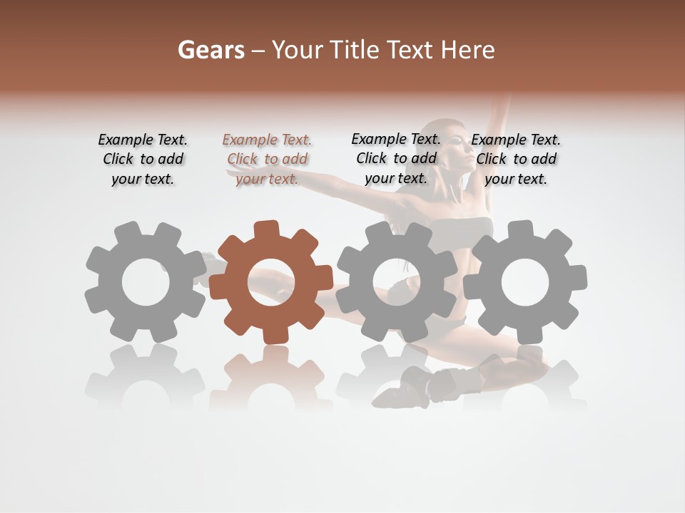 Young Gymna Tic Female PowerPoint Template