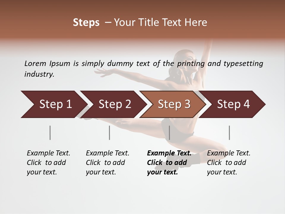 Young Gymna Tic Female PowerPoint Template