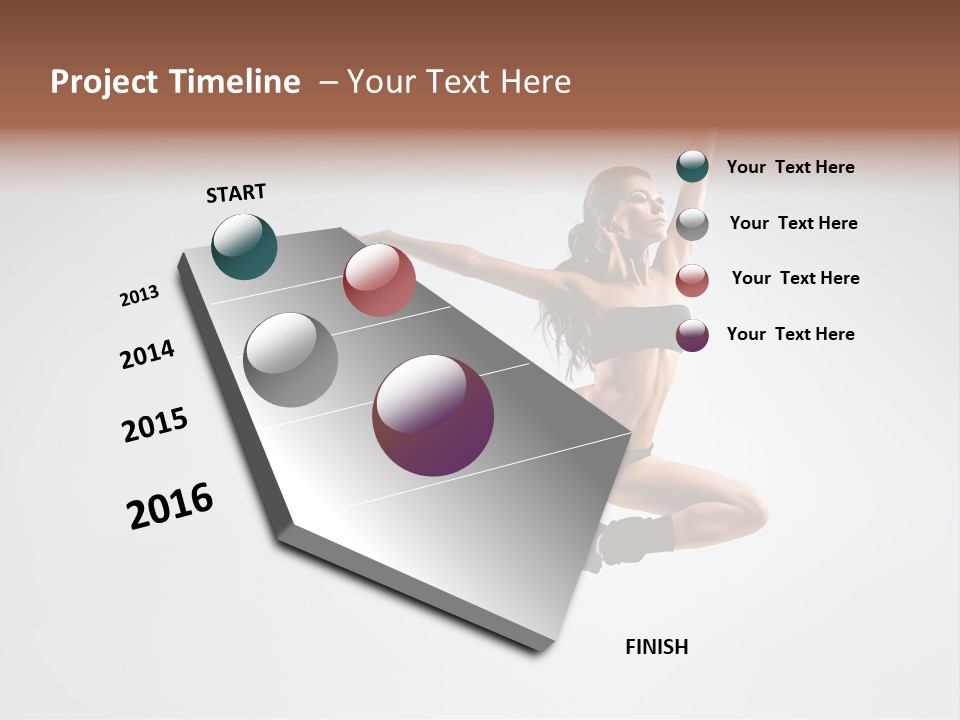 Young Gymna Tic Female PowerPoint Template