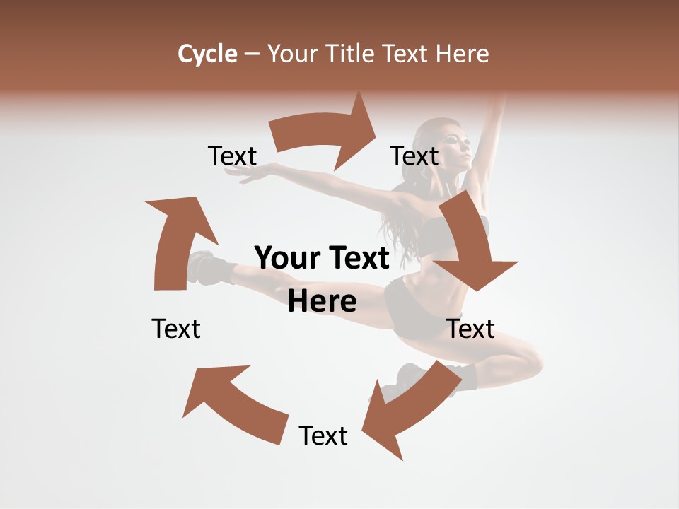 Young Gymna Tic Female PowerPoint Template