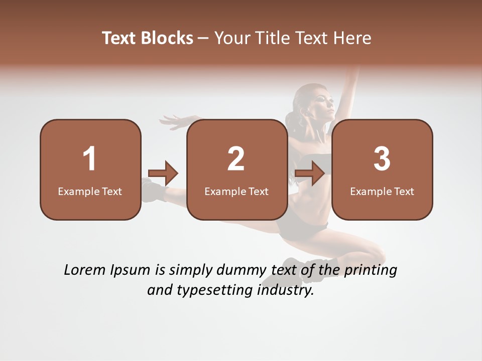 Young Gymna Tic Female PowerPoint Template