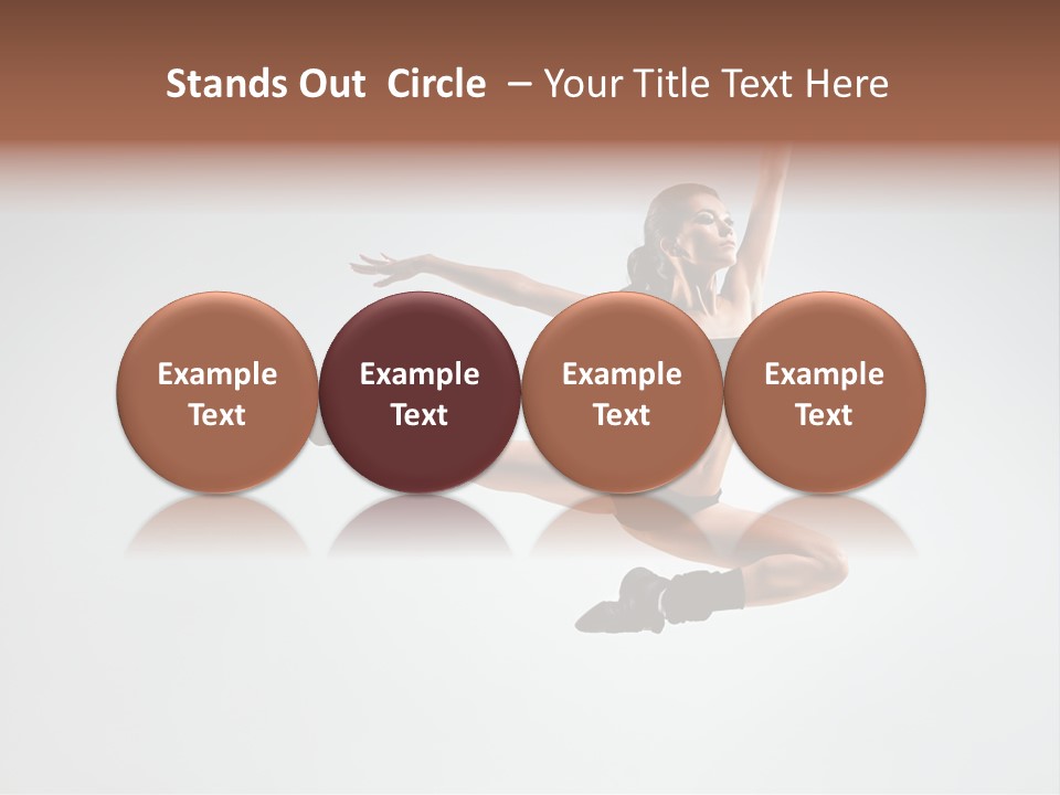 Young Gymna Tic Female PowerPoint Template
