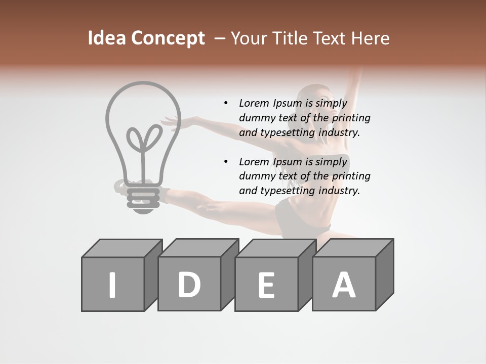 Young Gymna Tic Female PowerPoint Template