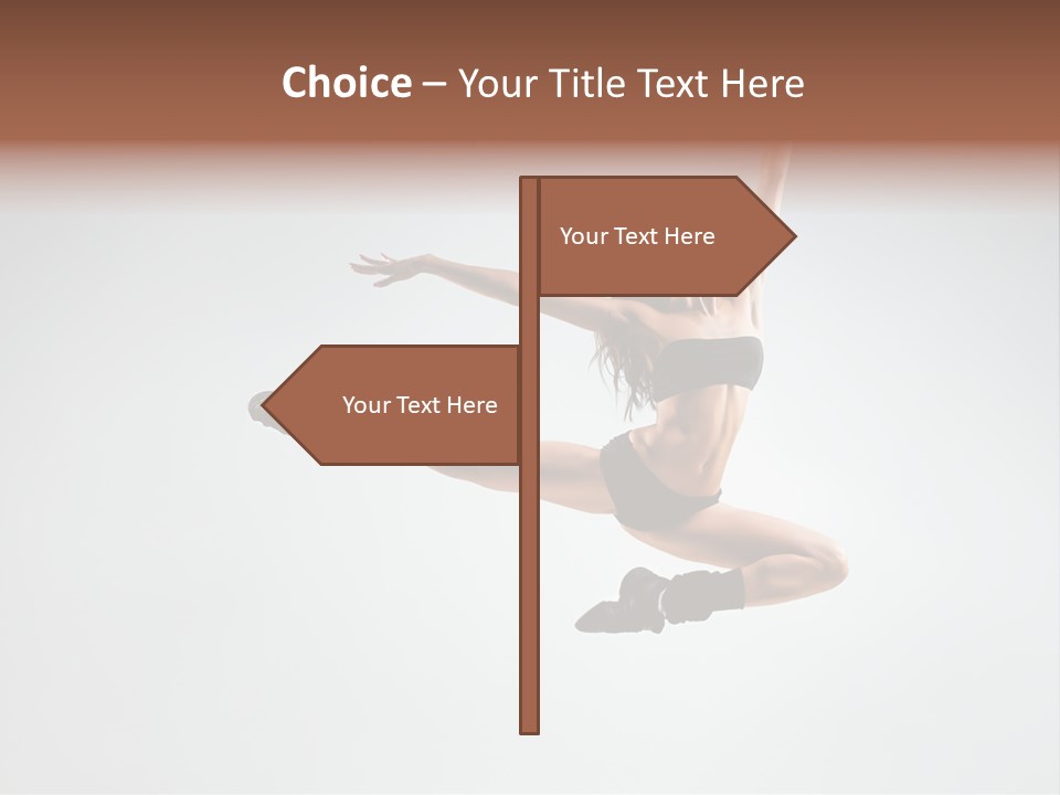 Young Gymna Tic Female PowerPoint Template