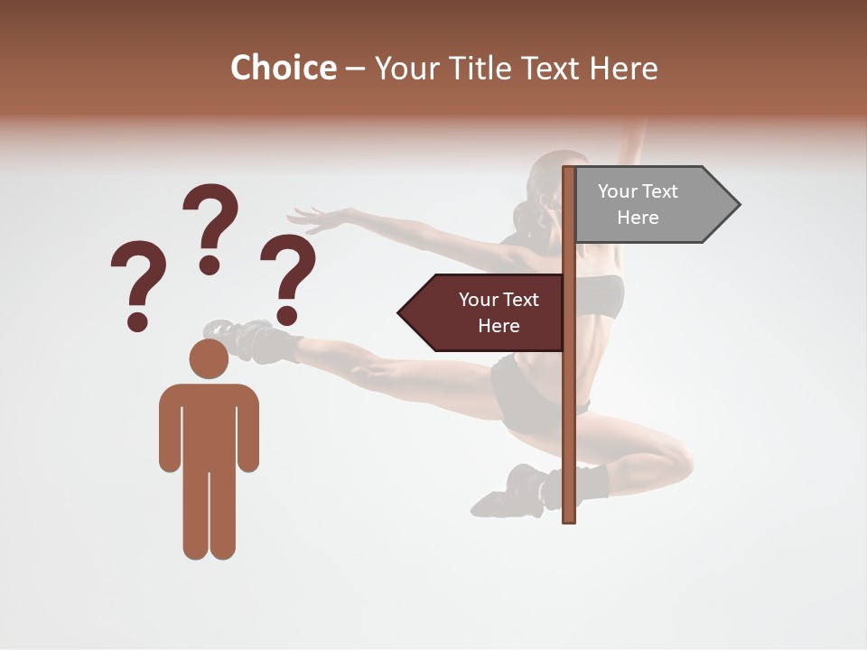 Young Gymna Tic Female PowerPoint Template