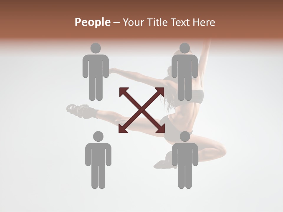 Young Gymna Tic Female PowerPoint Template