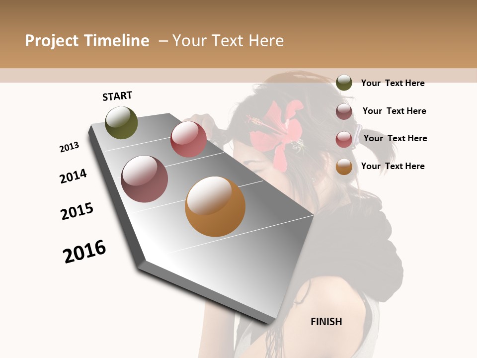 Hair Expression Journalist PowerPoint Template