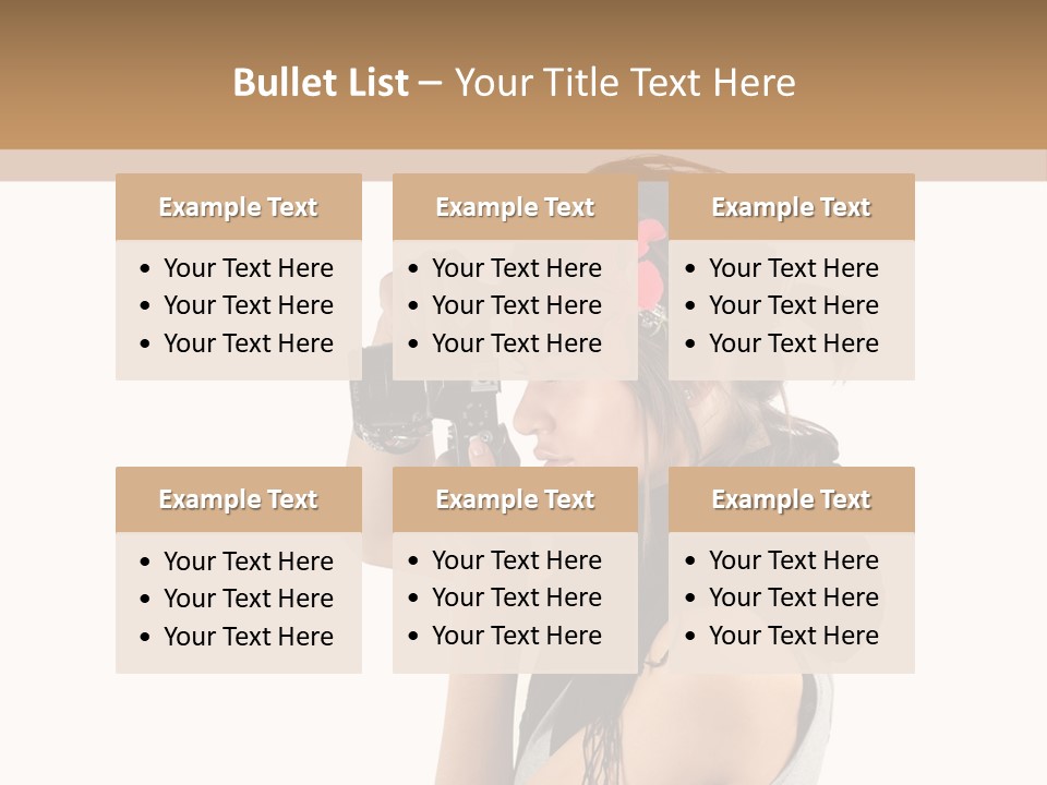 Hair Expression Journalist PowerPoint Template