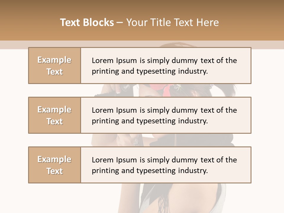Hair Expression Journalist PowerPoint Template