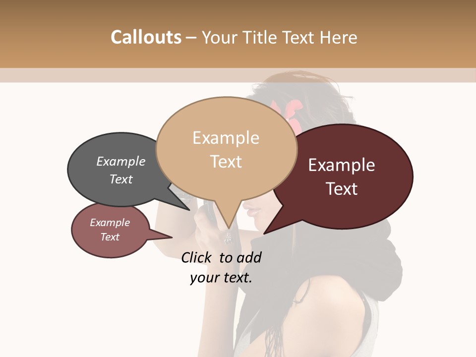 Hair Expression Journalist PowerPoint Template