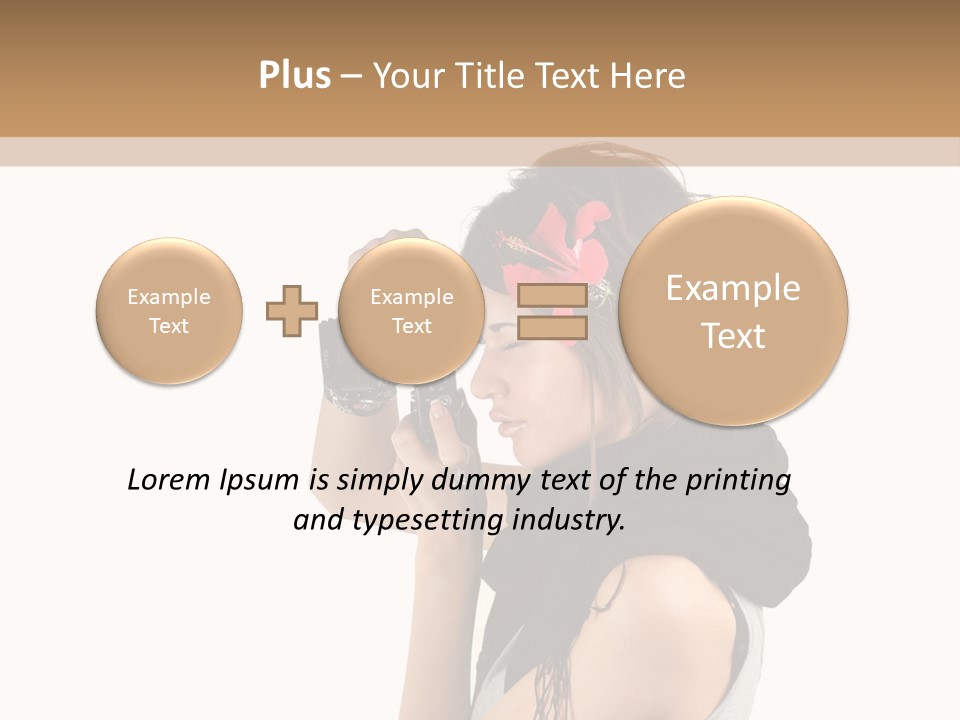 Hair Expression Journalist PowerPoint Template