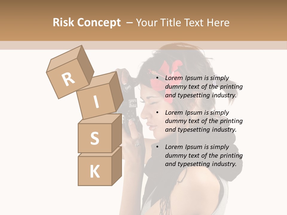 Hair Expression Journalist PowerPoint Template