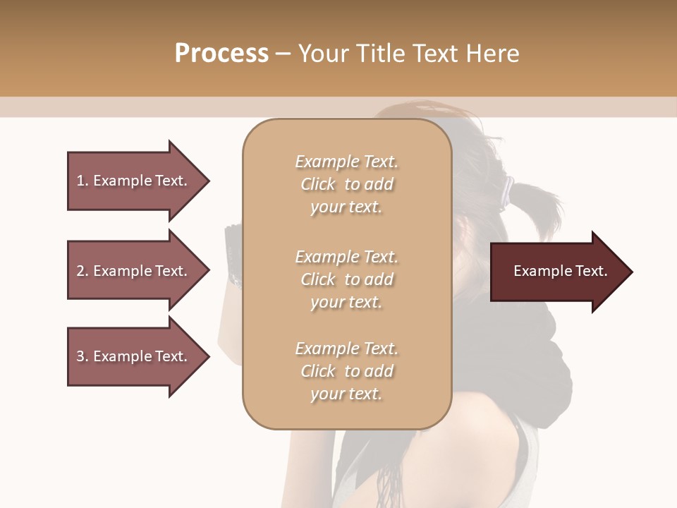 Hair Expression Journalist PowerPoint Template