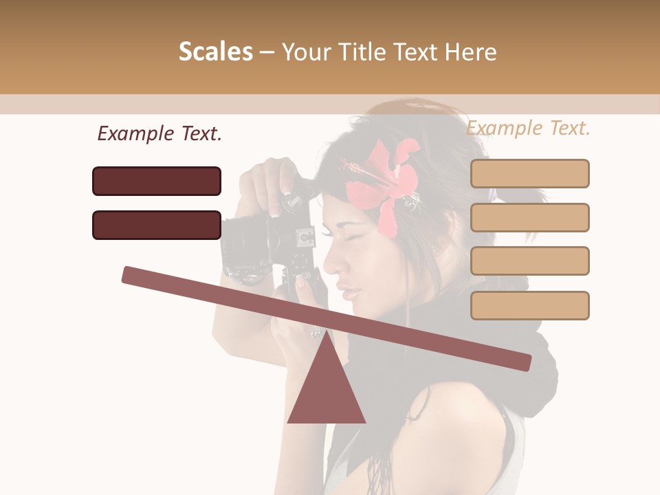 Hair Expression Journalist PowerPoint Template