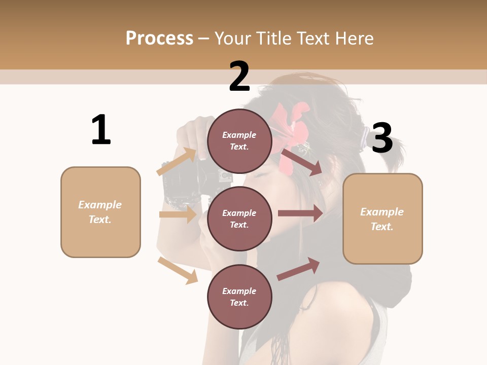 Hair Expression Journalist PowerPoint Template