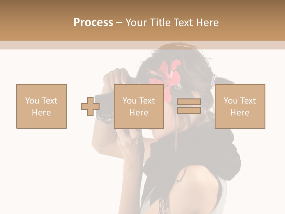 Hair Expression Journalist PowerPoint Template