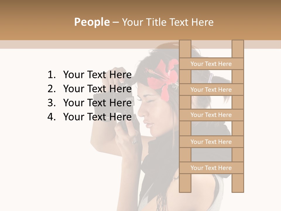 Hair Expression Journalist PowerPoint Template