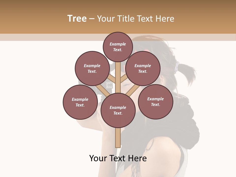 Hair Expression Journalist PowerPoint Template