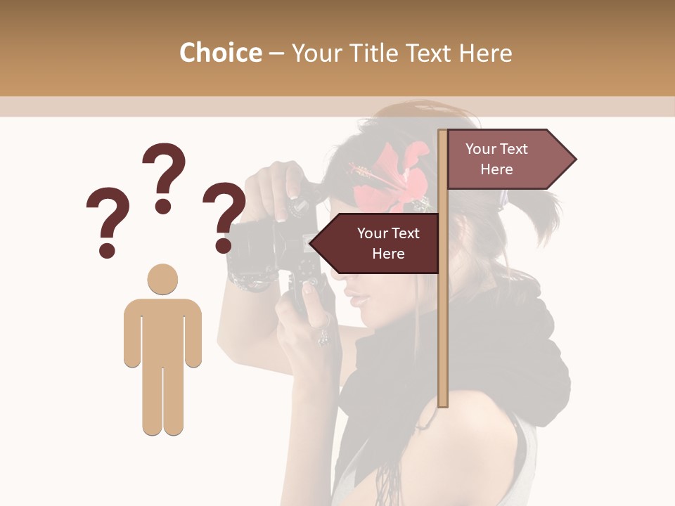 Hair Expression Journalist PowerPoint Template