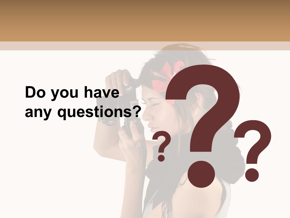Hair Expression Journalist PowerPoint Template
