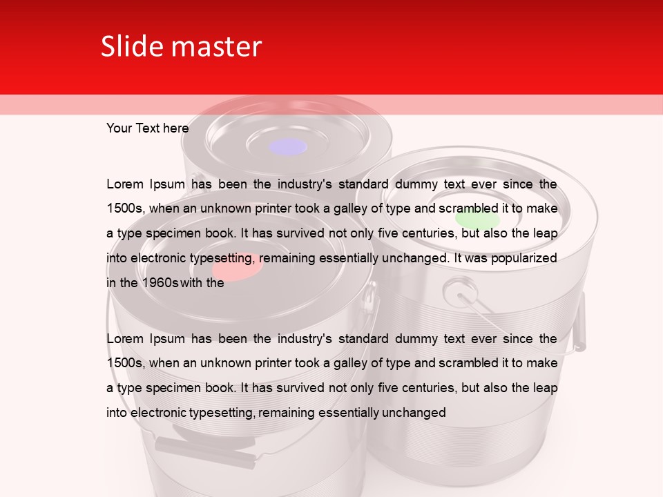 Decoration Pigment Creativity PowerPoint Template