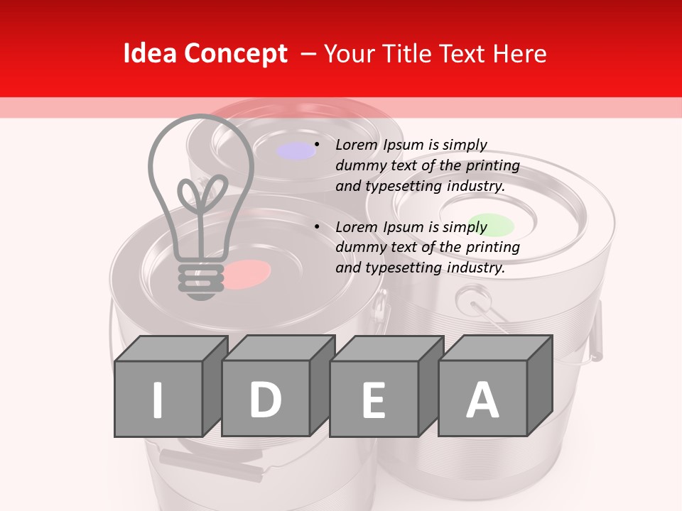 Decoration Pigment Creativity PowerPoint Template