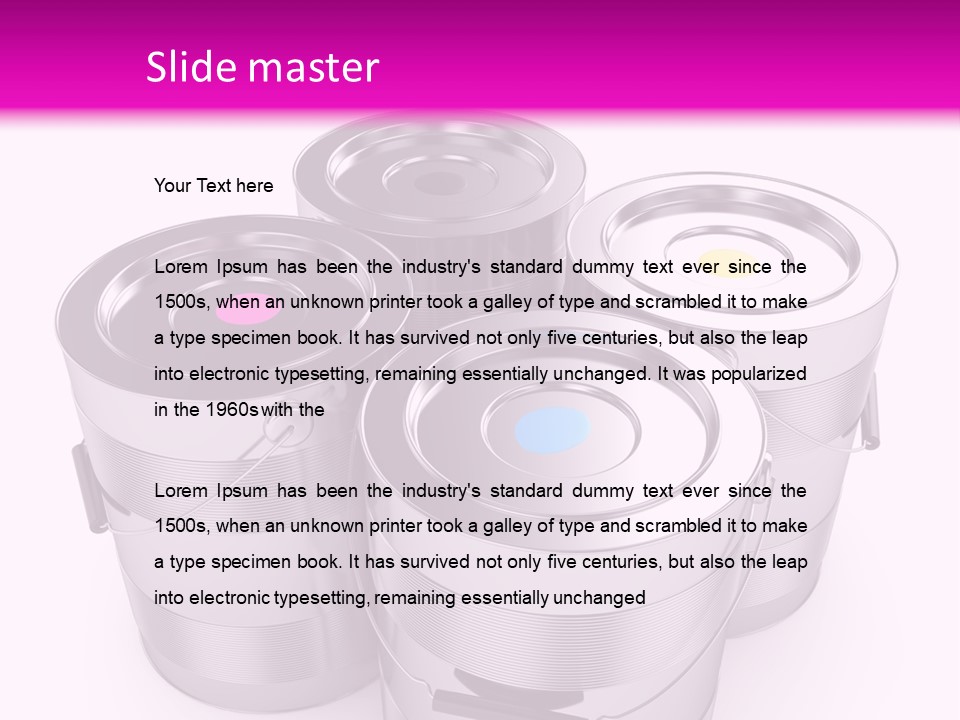 Wet Colorful Concept PowerPoint Template