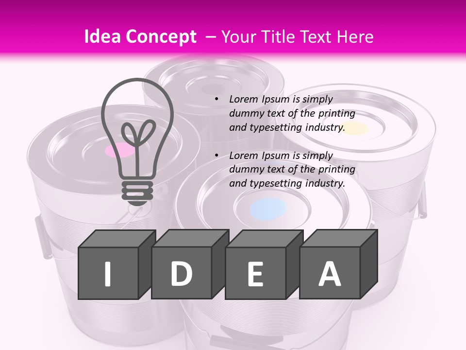 Wet Colorful Concept PowerPoint Template