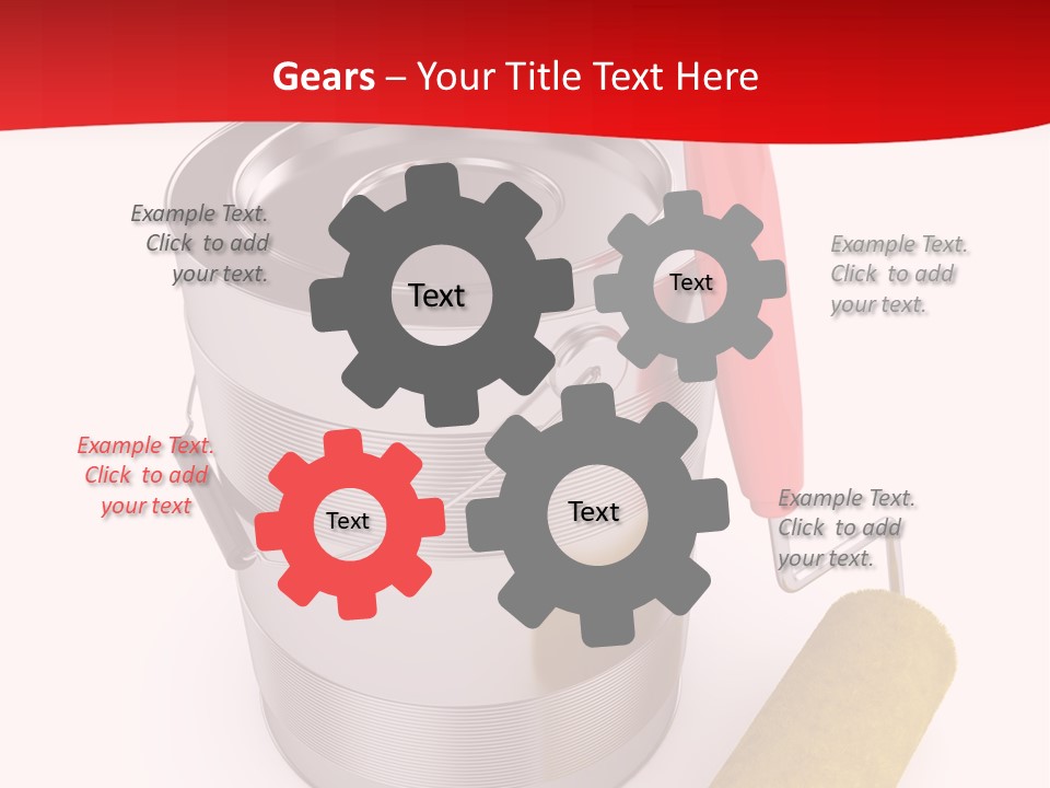 Wet Decoration Background PowerPoint Template