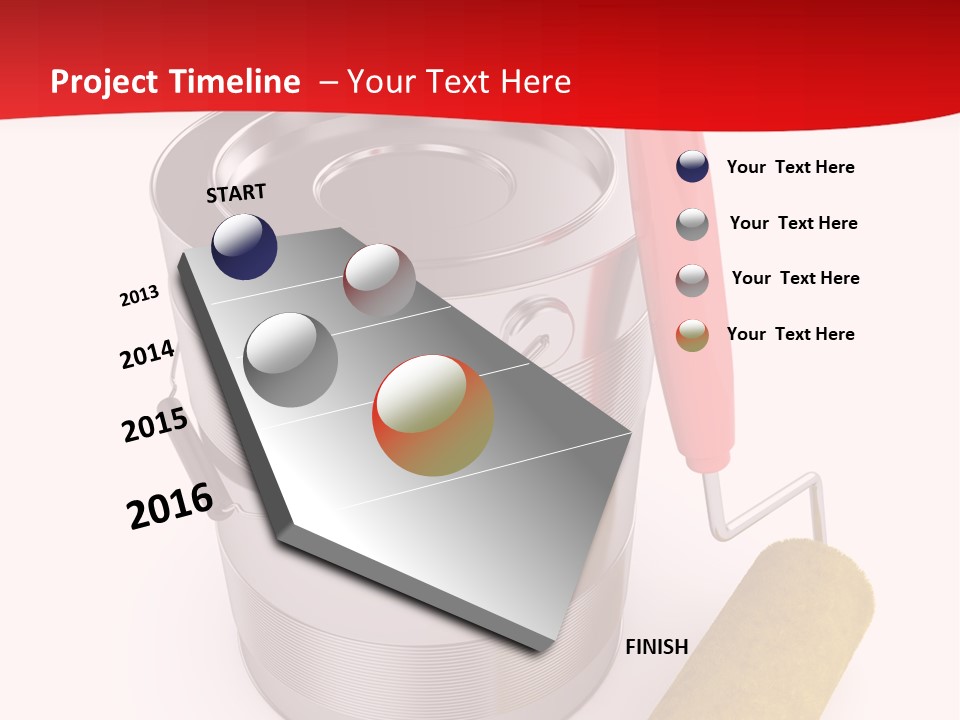 Wet Decoration Background PowerPoint Template