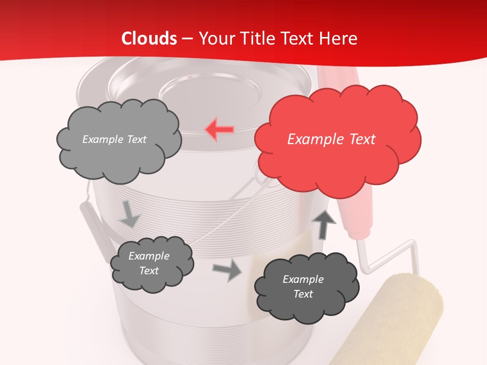 Wet Decoration Background PowerPoint Template