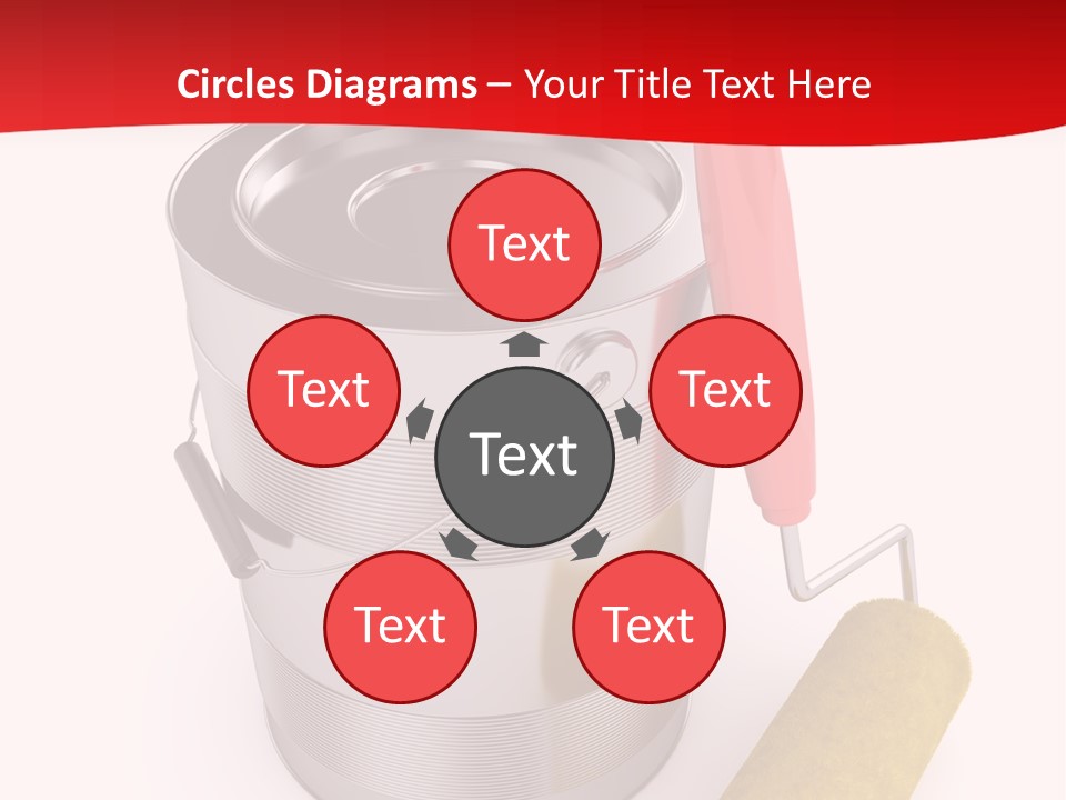 Wet Decoration Background PowerPoint Template