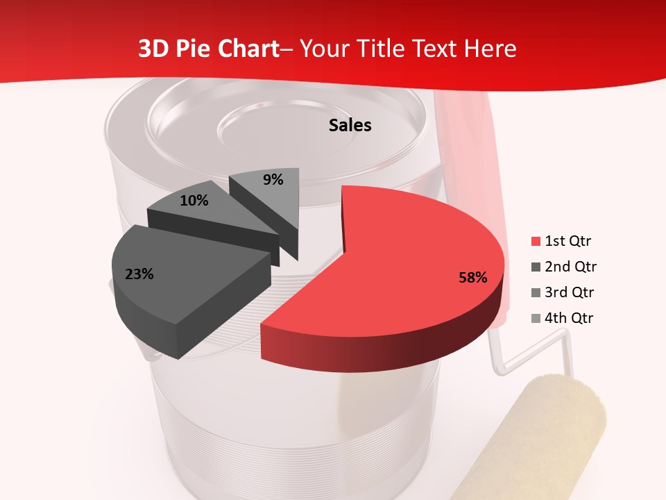 Wet Decoration Background PowerPoint Template