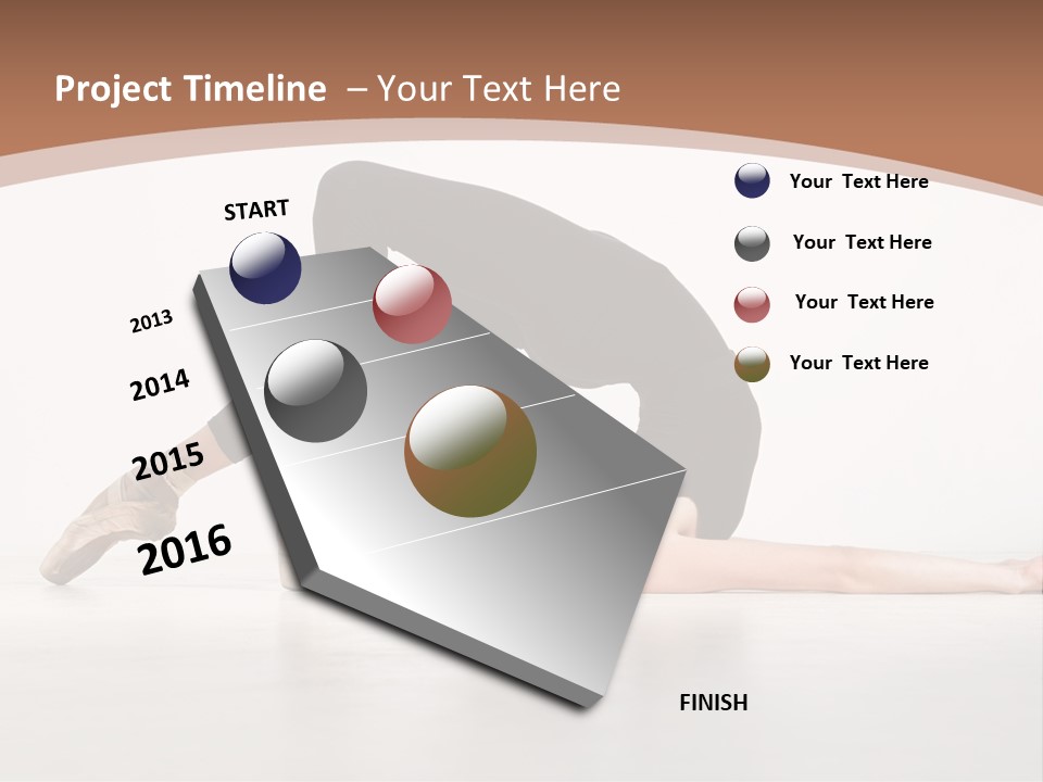 Active Gymnastic Moving PowerPoint Template