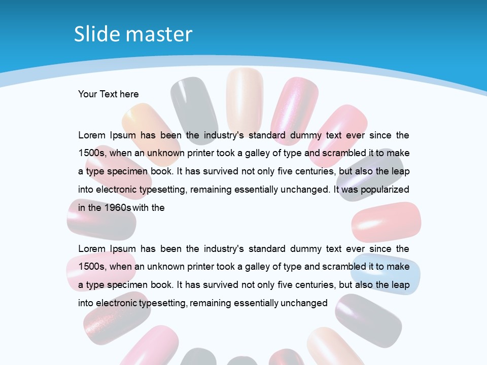 Beauty Background Colorful PowerPoint Template